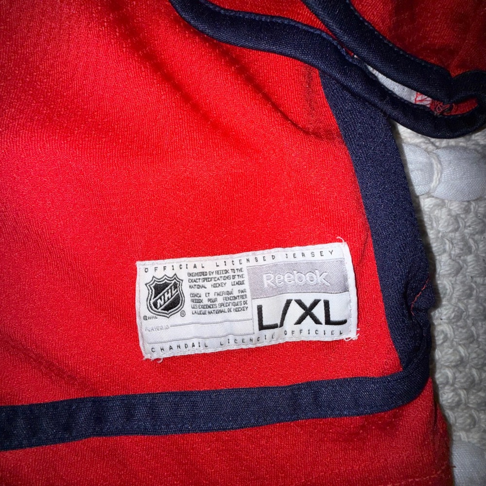 Reebok Washington Capitals Jersey Youth L/XL Red Ovechkin 8 NHL Hockey Captain C - Picture 4 of 7